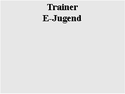 Textfeld: Trainer E-Jugend